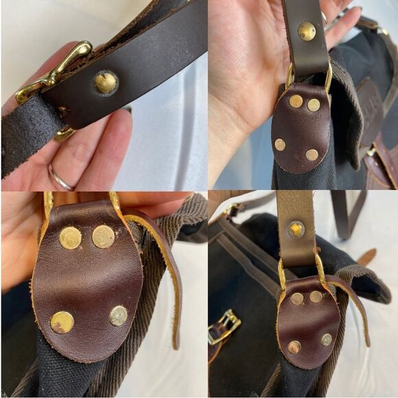 Duluth Pack Black Custom Made Large Deluxe Shell Crossbody Purse One Size - Picture 11 of 14